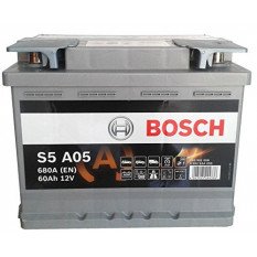 Akumuliatorius Bosch 60Ah 680A (S5A05) AGM