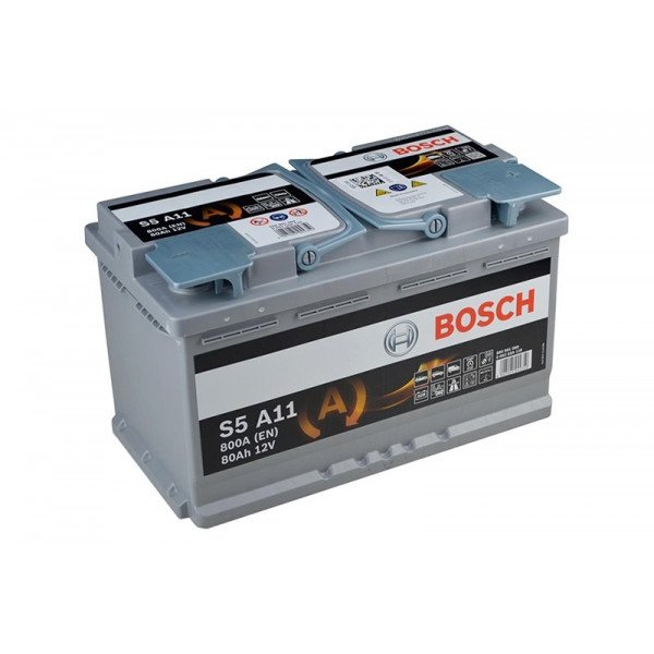 Akumuliatorius Bosch 80Ah 800A (S5A11) AGM