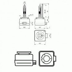 Lemputė PHILIPS D1R VISION (85409VIC1)