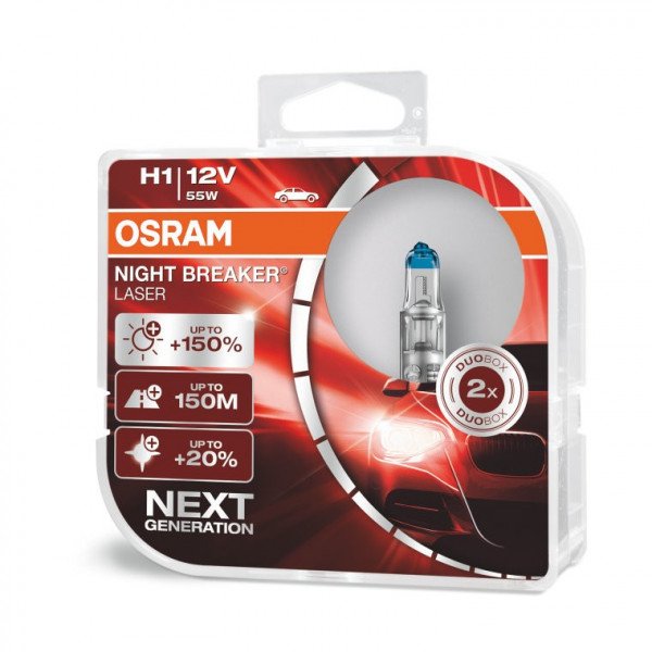 Osram lemputės Night Breaker LASER H1