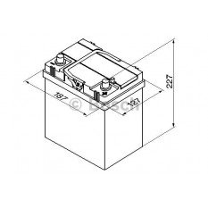 Akumuliatorius Bosch 40Ah 330A (S4018)