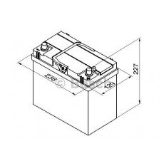 Akumuliatorius Bosch 45Ah 330A (S4021)