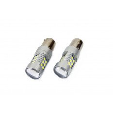 LED lemputė CANBUS 1156 (P21W) White 12V-24V I Atbulinės eigos