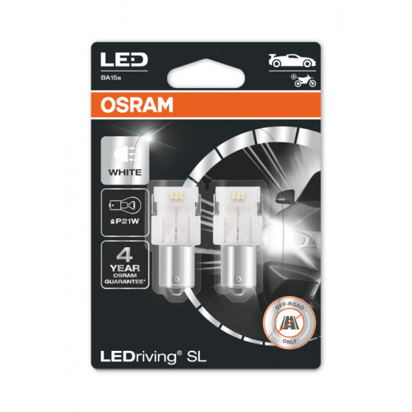 LED OSRAM lemputė P21W LEDriving SL White 6000K 12V