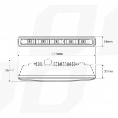 LED dienos šviesos žibintai NSSC 501 HP