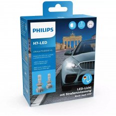 LED lemputės H7 Ultinon Pro6000 Philips I Legalios keliuose