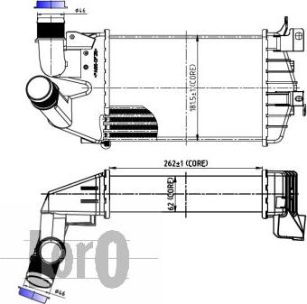 ABAKUS 037-018-0003 - Tarpinis suslėgto oro aušintuvas, kompresorius autoreka.lt