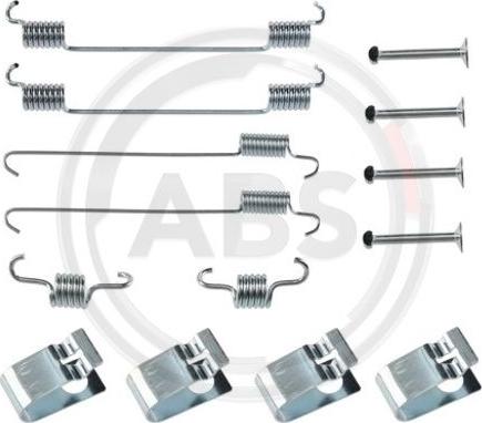 A.B.S. 0007Q - Priedų komplektas, stabdžių trinkelės autoreka.lt