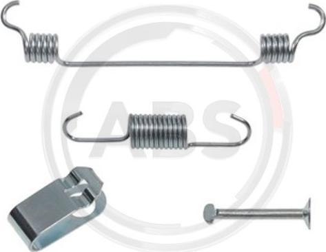 A.B.S. 0019Q - Priedų komplektas, stovėjimo stabdžių trinkelės autoreka.lt