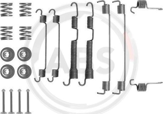 A.B.S. 0786Q - Priedų komplektas, stabdžių trinkelės autoreka.lt