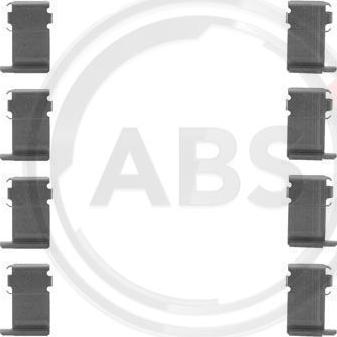 A.B.S. 1162Q - Priedų komplektas, diskinių stabdžių trinkelės autoreka.lt