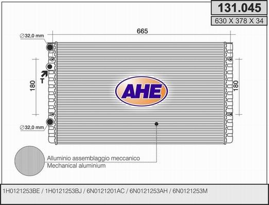 AHE 131.045 - Radiatorius, variklio aušinimas autoreka.lt