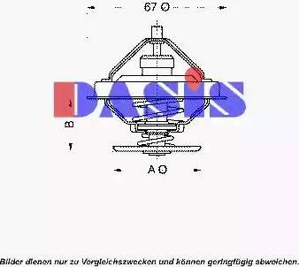 AKS Dasis 751896N - Termostatas, aušinimo skystis autoreka.lt