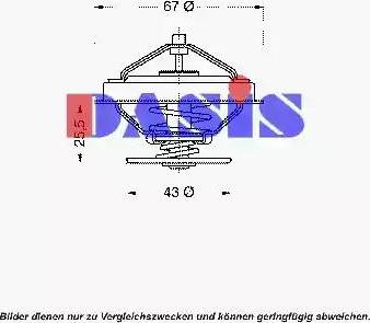 AKS Dasis 751863N - Termostatas, aušinimo skystis autoreka.lt