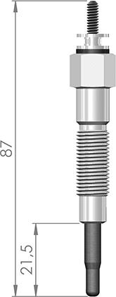 A-N PARTS 087 075 - Kaitinimo žvakė autoreka.lt