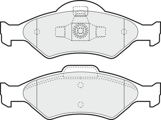 ATE 607073 - Stabdžių trinkelių rinkinys, diskinis stabdys autoreka.lt