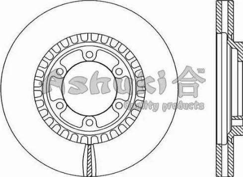 Ashuki 0990-7250 - Stabdžių diskas autoreka.lt