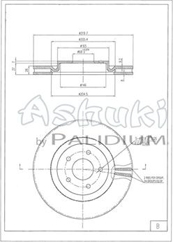 Ashuki N013-99 - Stabdžių diskas autoreka.lt