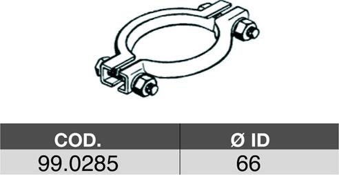 ASSO 99.0285 - Vamzdžių sujungimas, išmetimo sistema autoreka.lt