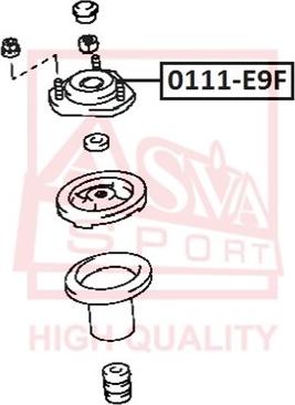 ASVA 0111-E9F - Pakabos statramsčio atraminis guolis autoreka.lt