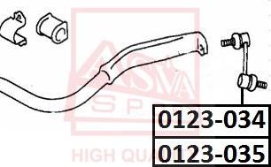 ASVA 0123-034 - Šarnyro stabilizatorius autoreka.lt