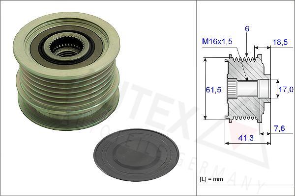 Autex 654803 - Skriemulys, kintamosios srovės generatorius autoreka.lt