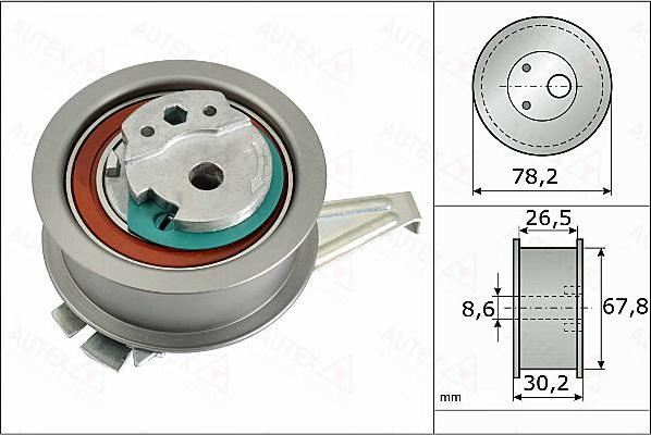 Autex 655076 - Įtempiklio skriemulys, paskirstymo diržas autoreka.lt