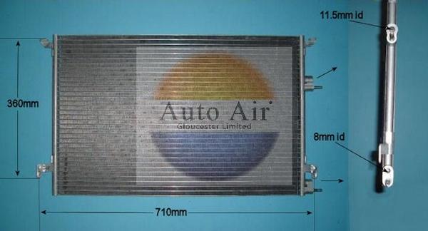 Auto Air Gloucester 16-6020 - Kondensatorius, oro kondicionierius autoreka.lt