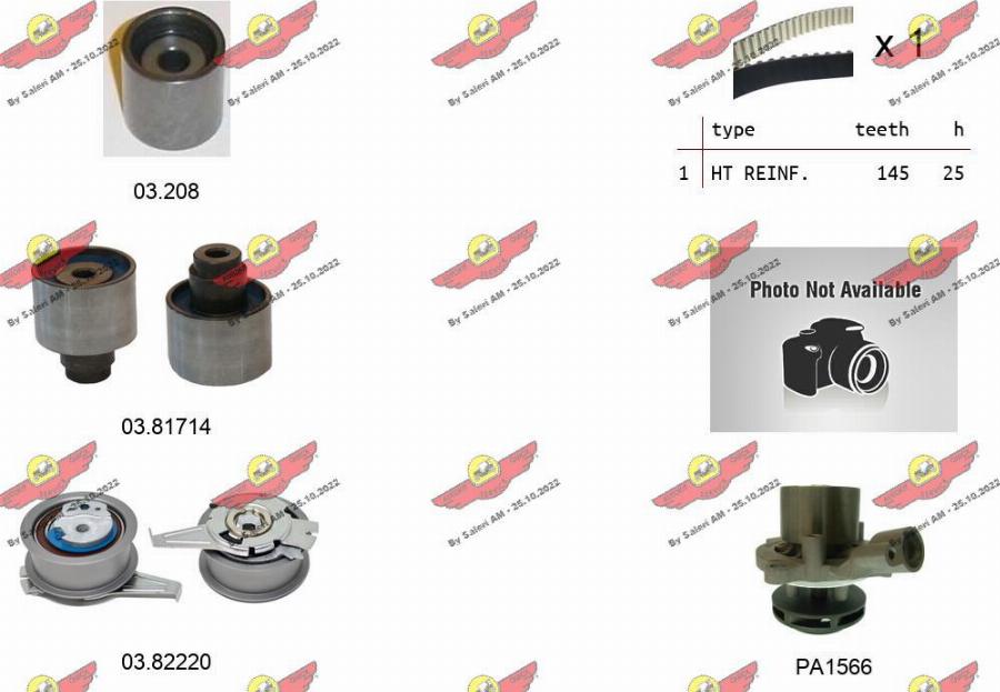 Autokit 04.5479PA - Vandens siurblio ir paskirstymo diržo komplektas autoreka.lt