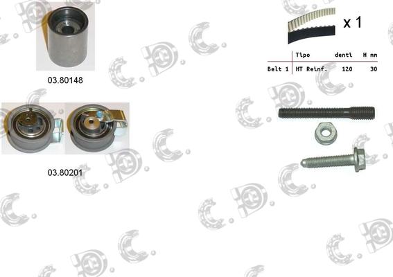 Autokit 04.5129 - Paskirstymo diržo komplektas autoreka.lt