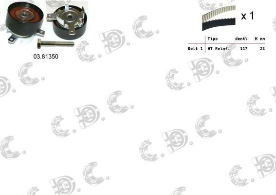 Autokit 04.5316 - Paskirstymo diržo komplektas autoreka.lt