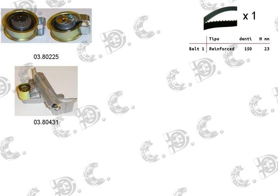 Autokit 04.5244 - Paskirstymo diržo komplektas autoreka.lt