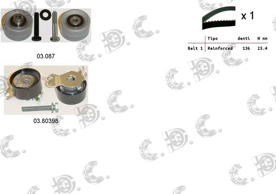 Autokit 04.5243 - Paskirstymo diržo komplektas autoreka.lt