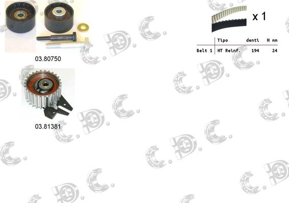 Autokit 04.5283 - Paskirstymo diržo komplektas autoreka.lt