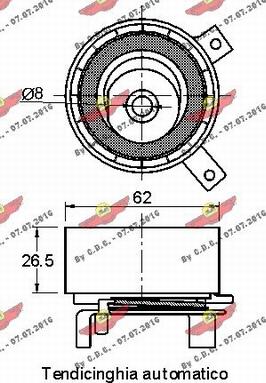 Autokit 03.81350 - Įtempiklio skriemulys, paskirstymo diržas autoreka.lt