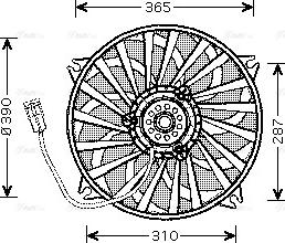 Ava Quality Cooling CN 7533 - Ventiliatorius, radiatoriaus autoreka.lt