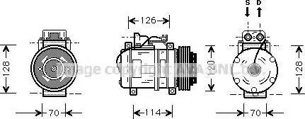 Ava Quality Cooling MS K274 - Kompresorius, oro kondicionierius autoreka.lt