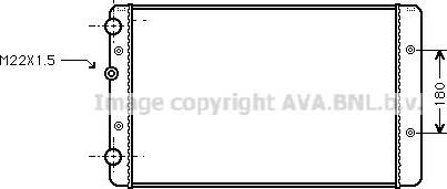 Ava Quality Cooling VN2027 - Radiatorius, variklio aušinimas autoreka.lt