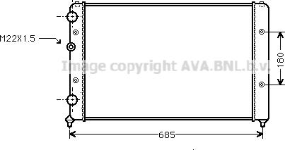 Ava Quality Cooling VN2115 - Radiatorius, variklio aušinimas autoreka.lt