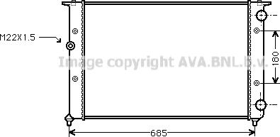 Ava Quality Cooling VN2116 - Radiatorius, variklio aušinimas autoreka.lt