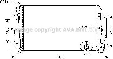 Ava Quality Cooling VNA2271 - Radiatorius, variklio aušinimas autoreka.lt