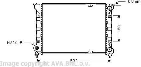 Ava Quality Cooling VW 2085 - Radiatorius, variklio aušinimas autoreka.lt