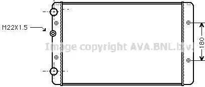 Ava Quality Cooling VWA2027 - Radiatorius, variklio aušinimas autoreka.lt