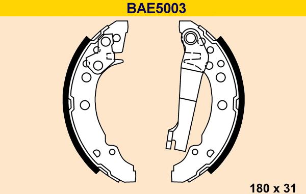 Barum BAE5003 - Stabdžių trinkelių komplektas autoreka.lt