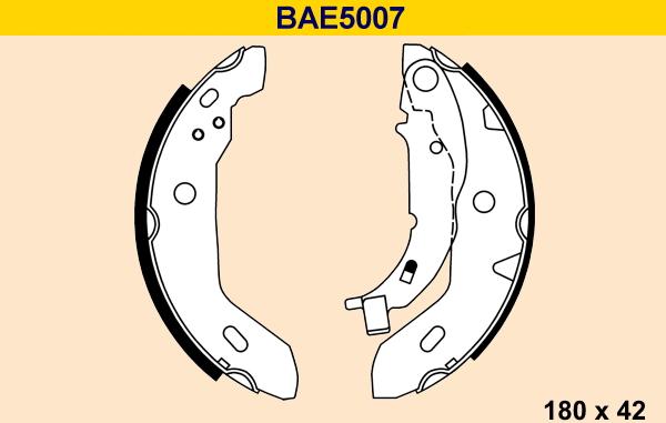 Barum BAE5007 - Stabdžių trinkelių komplektas autoreka.lt