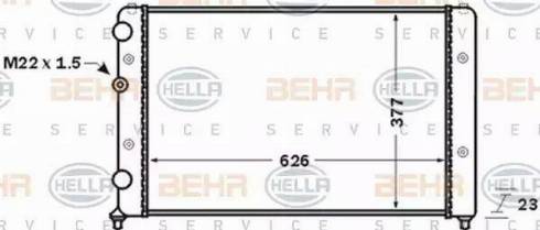 BEHR HELLA Service 8MK 376 704-721 - Radiatorius, variklio aušinimas autoreka.lt