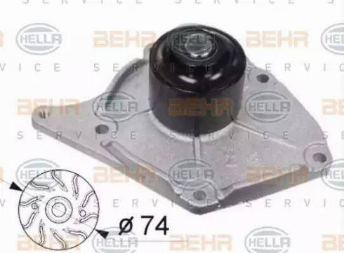 BEHR HELLA Service 8MP 376 800-514 - Vandens siurblys autoreka.lt