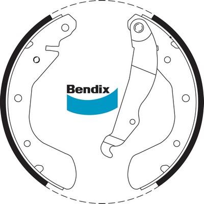 Bendix-AU BS1710 - Stabdžių trinkelių komplektas autoreka.lt