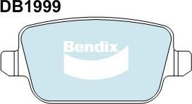 Bendix-AU DB1999 EURO+ - Stabdžių trinkelių rinkinys, diskinis stabdys autoreka.lt