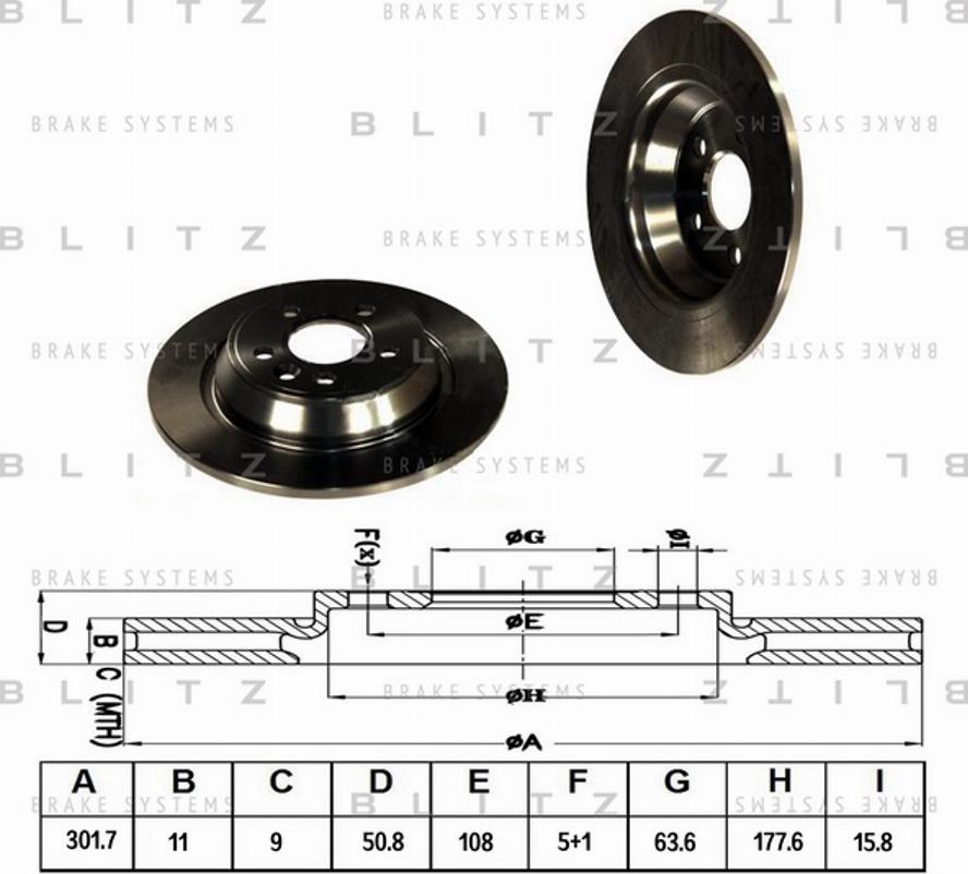 Blitz BS0224 - Stabdžių diskas autoreka.lt